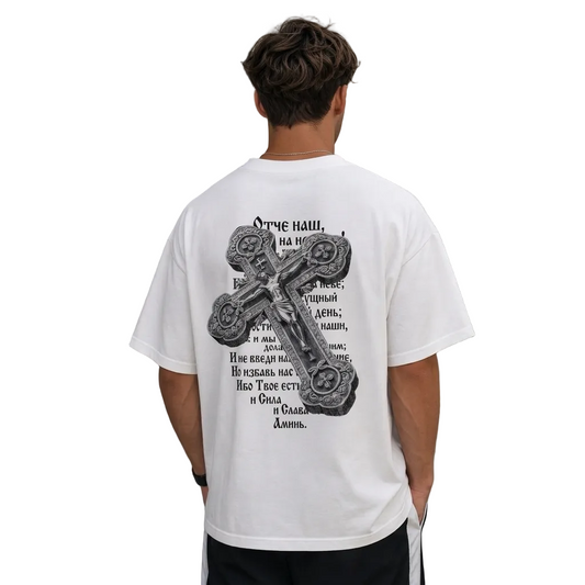 „OTCHE NASH“ Oversized T-Shirt MarketPrint