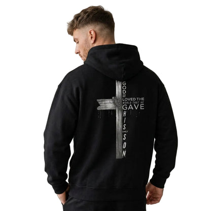 „GOD LOVES THE WORLD“ Oversized Hoodie MarketPrint