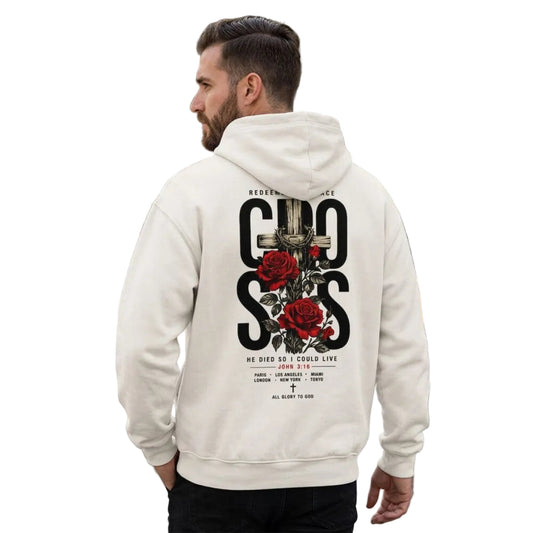 „CROSS“ VACANCY Oversized Hoodie MarketPrint