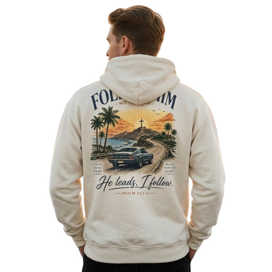 „FOLLOW HIM“ Oversized Hoodie MarketPrint