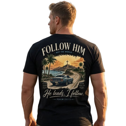 „FOLLOW HIM“ Oversized Shirt MarketPrint